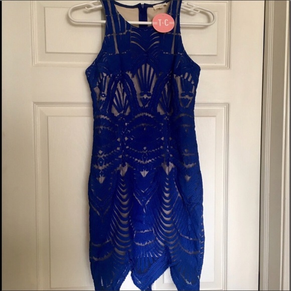 🖤HP💙 Tea n Cup Cobalt Blue Dress💙🖤 - Picture 4 of 5